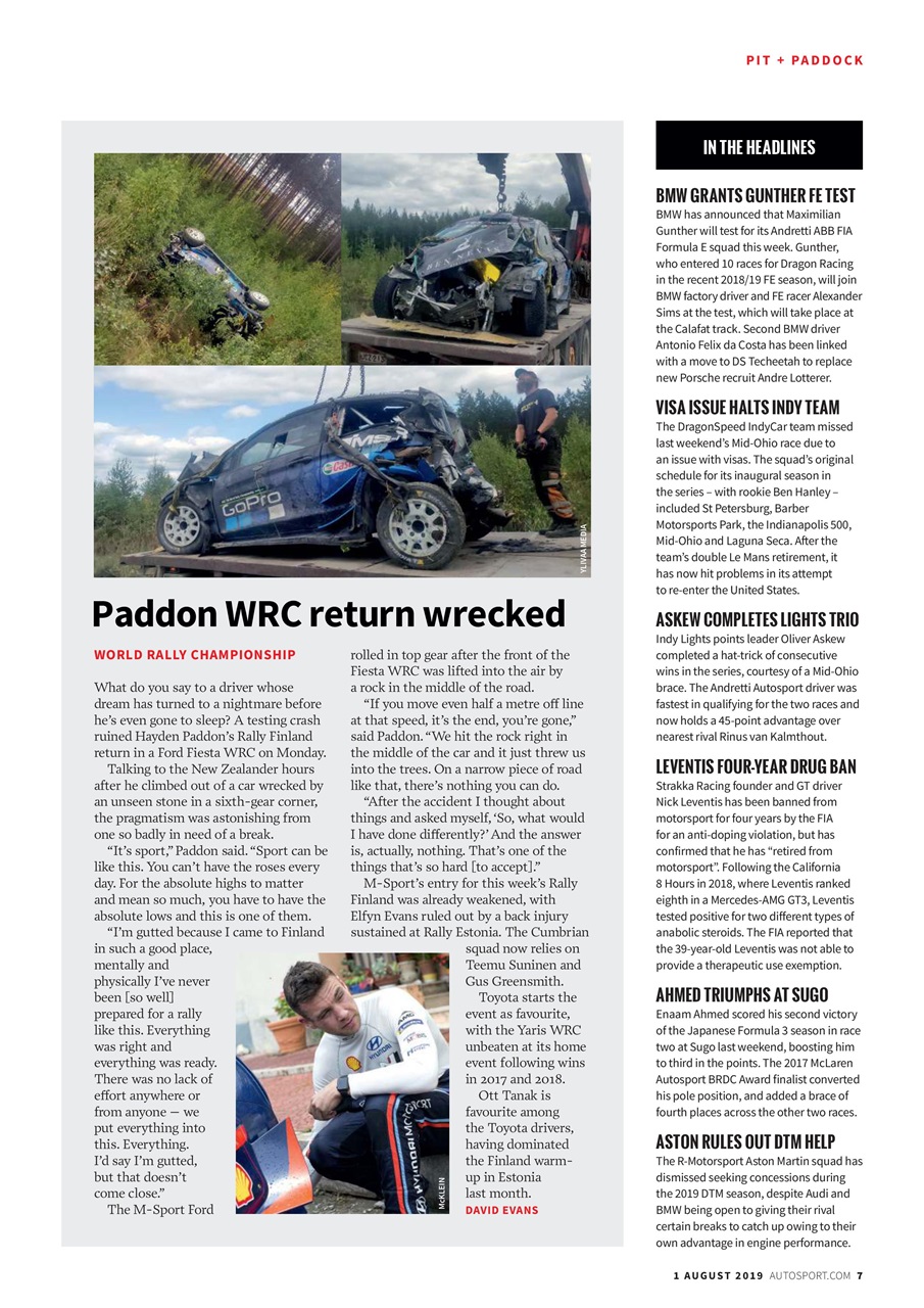 Autosport Preview Pages