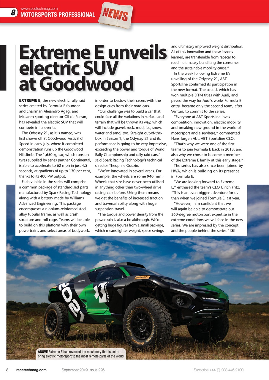 Race Tech Preview Pages
