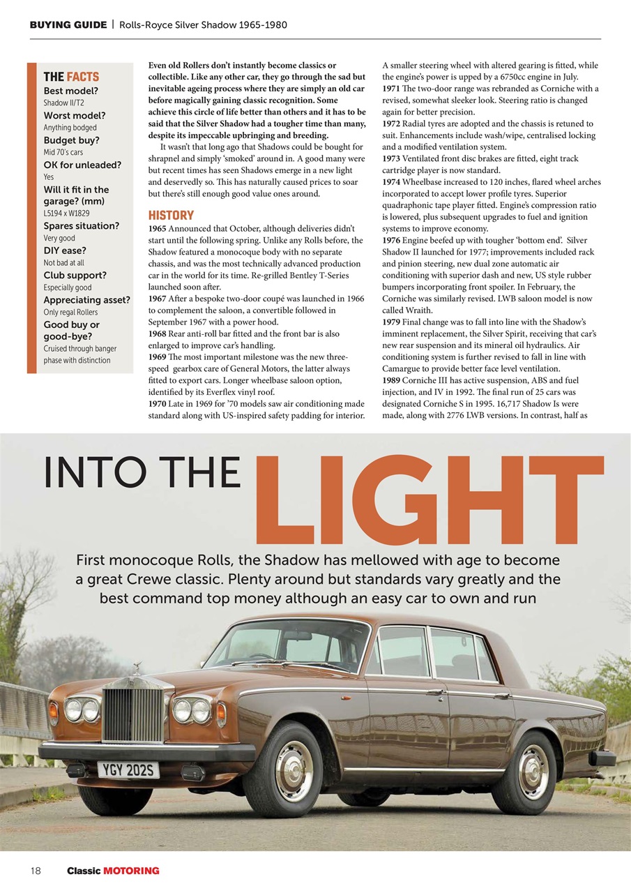 Classic Motoring Preview Pages