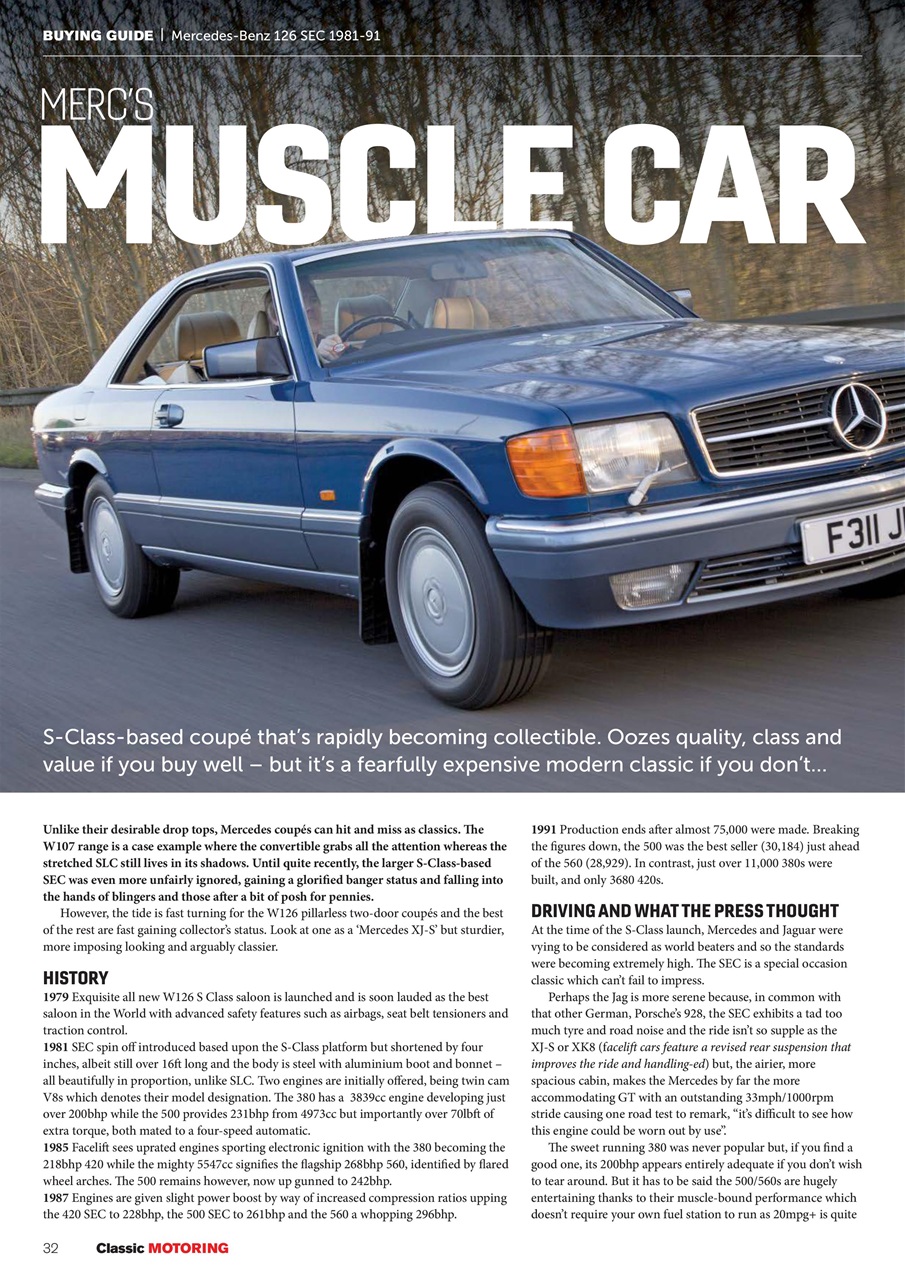 Classic Motoring Preview Pages