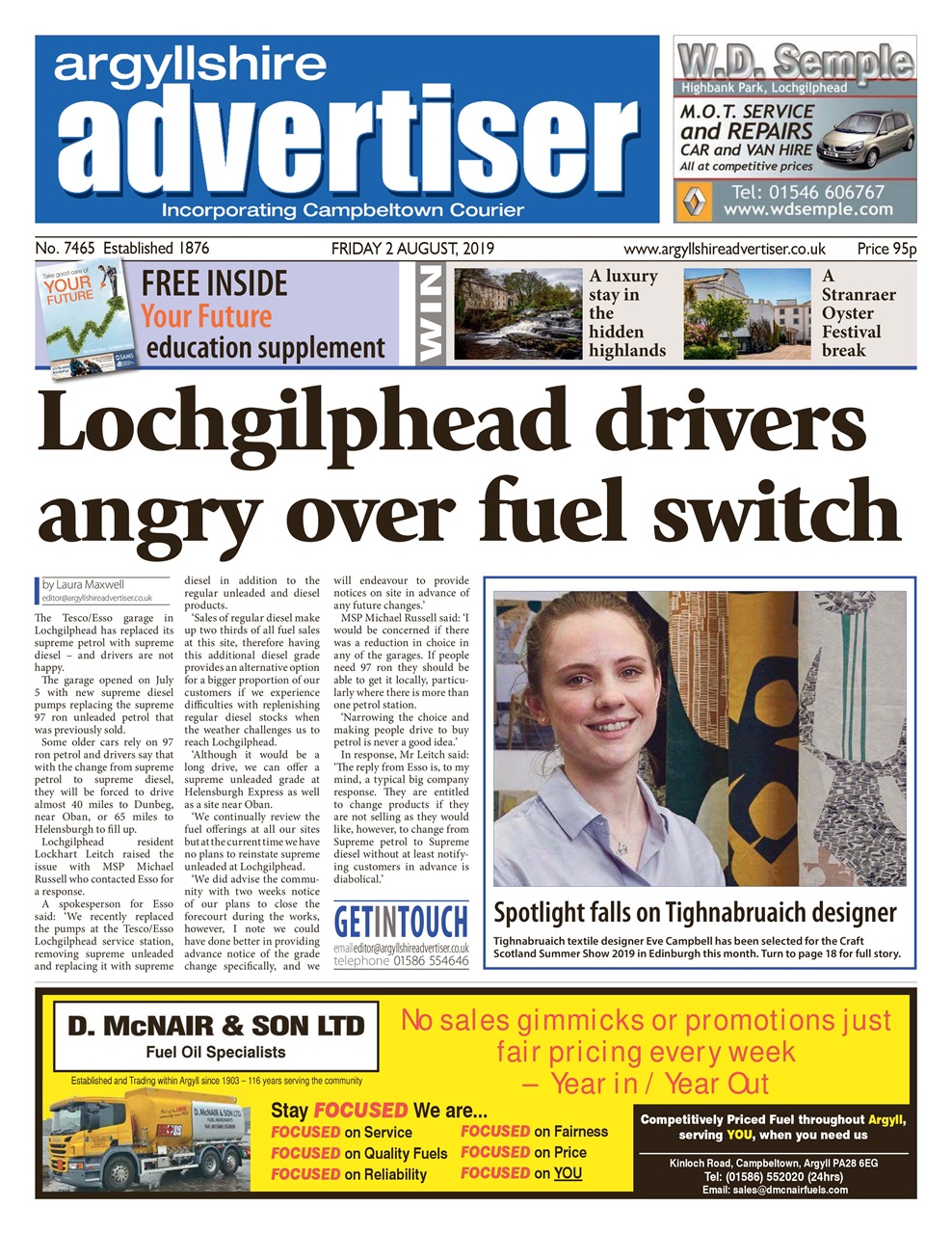 Argyllshire Advertiser Preview Pages