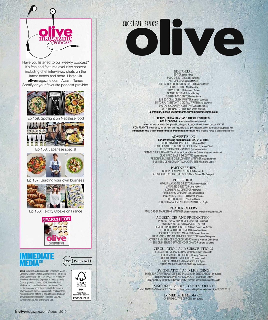 Olive Magazine Preview Pages