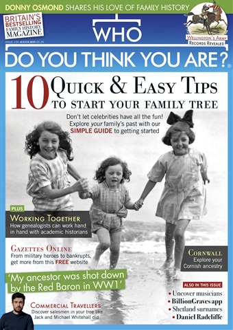 Who Do You Think You Are? issue August 2019