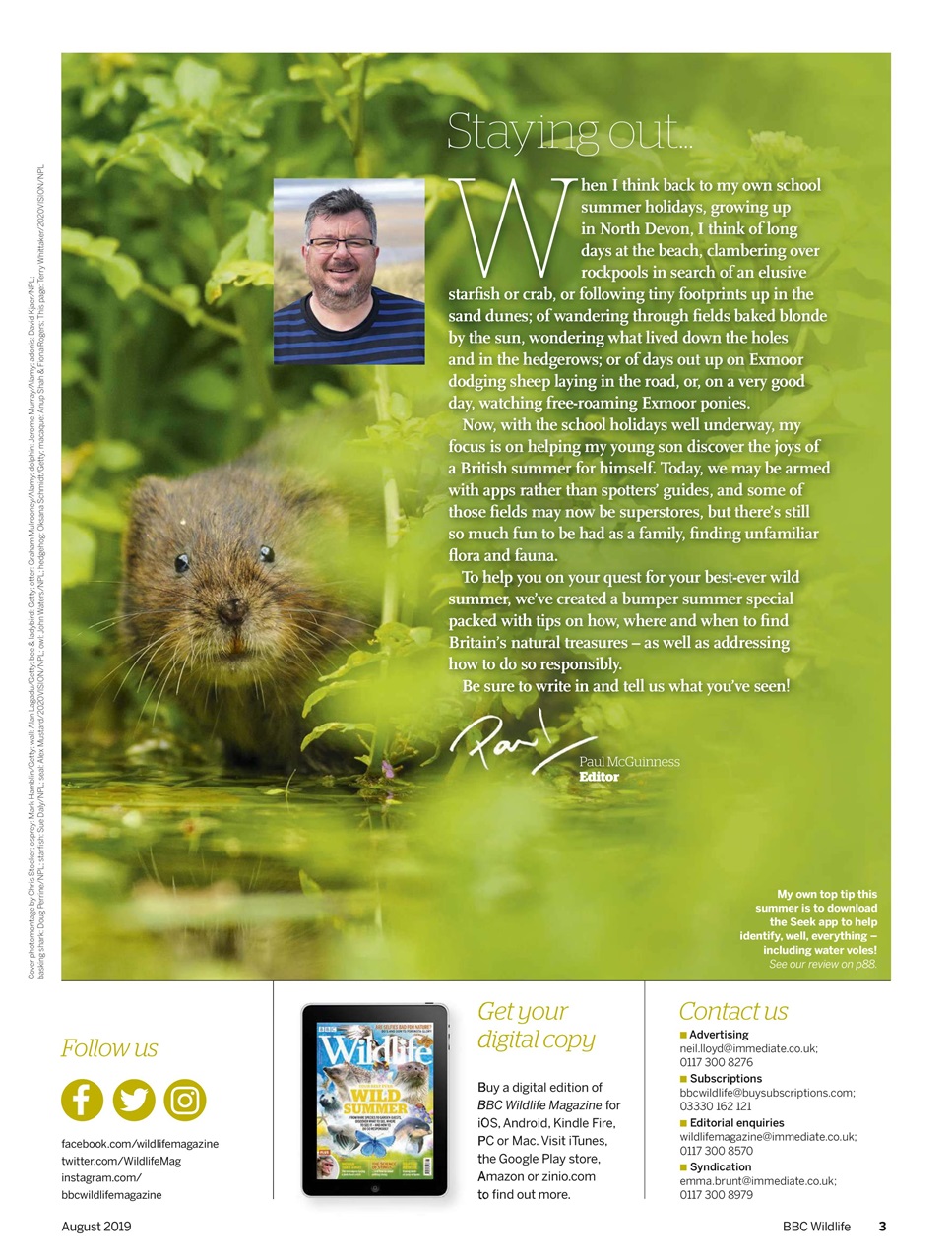 BBC Wildlife Magazine Preview Pages