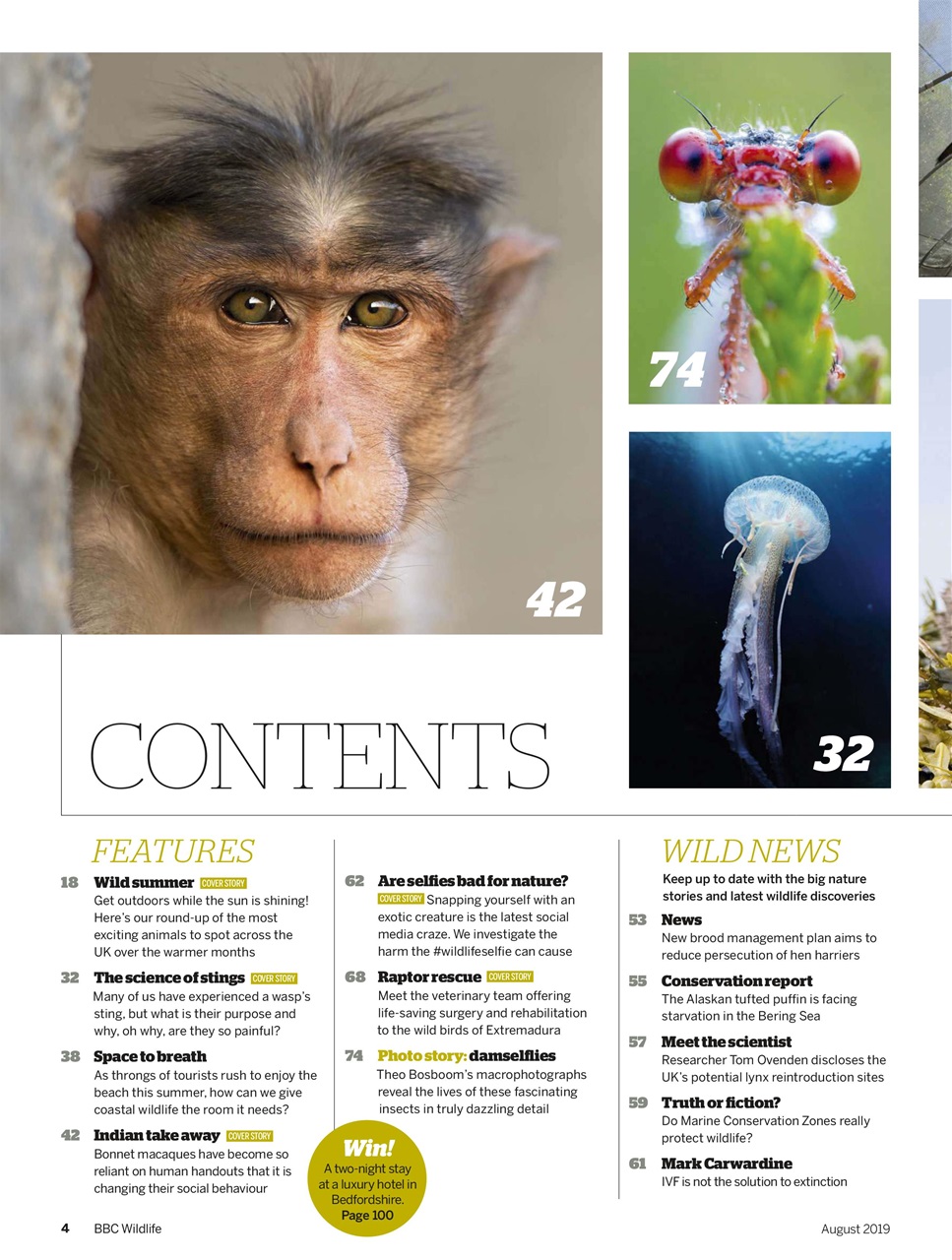 BBC Wildlife Magazine Preview Pages