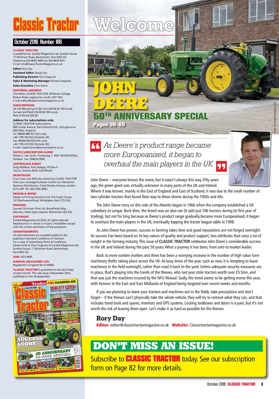 Classic Tractor Preview Pages