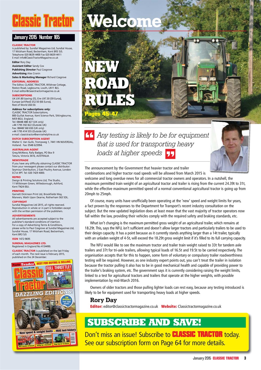 Classic Tractor Preview Pages