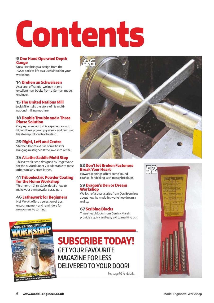 Model Engineer & Workshop Magazine Preview Pages