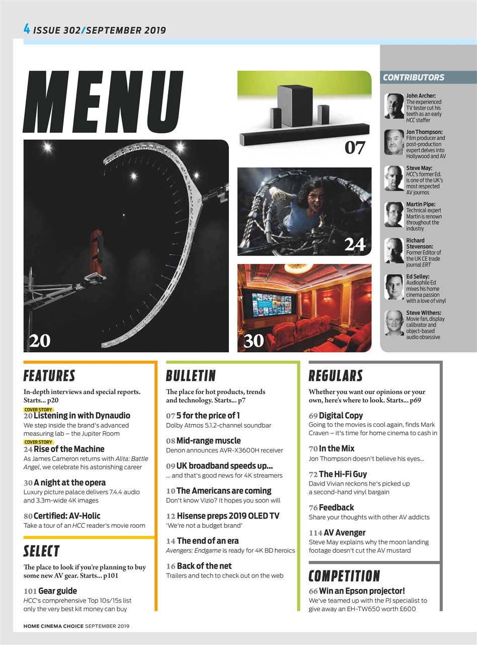 Home Cinema Choice Preview Pages