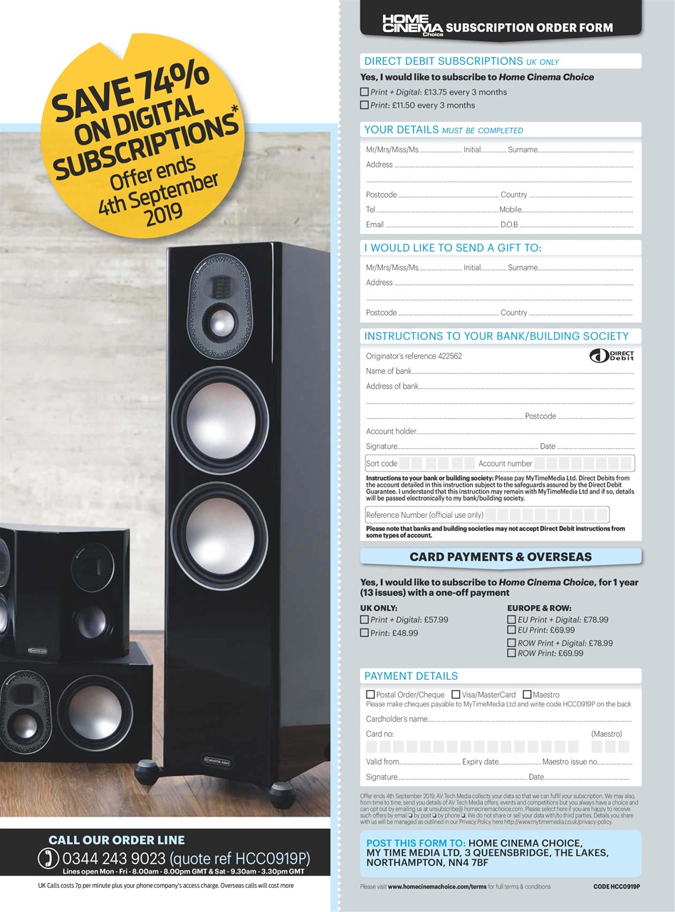 Home Cinema Choice Preview Pages