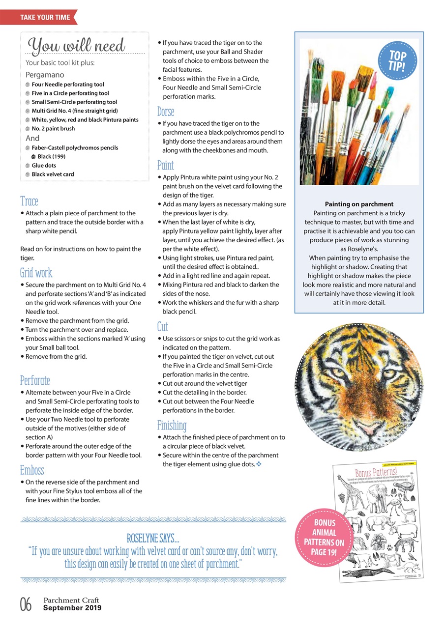 Parchment Craft Preview Pages