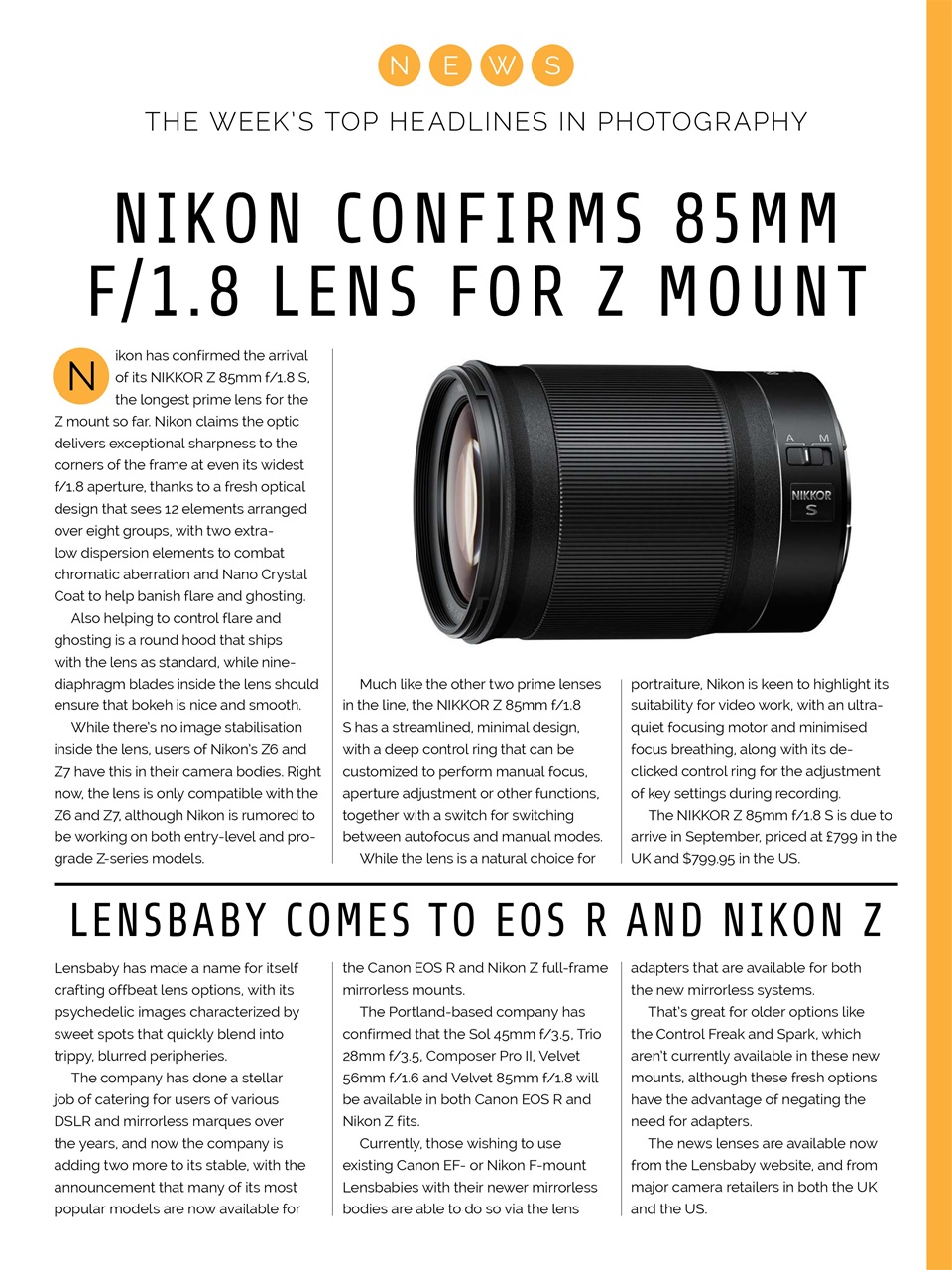 Photography Week Preview Pages