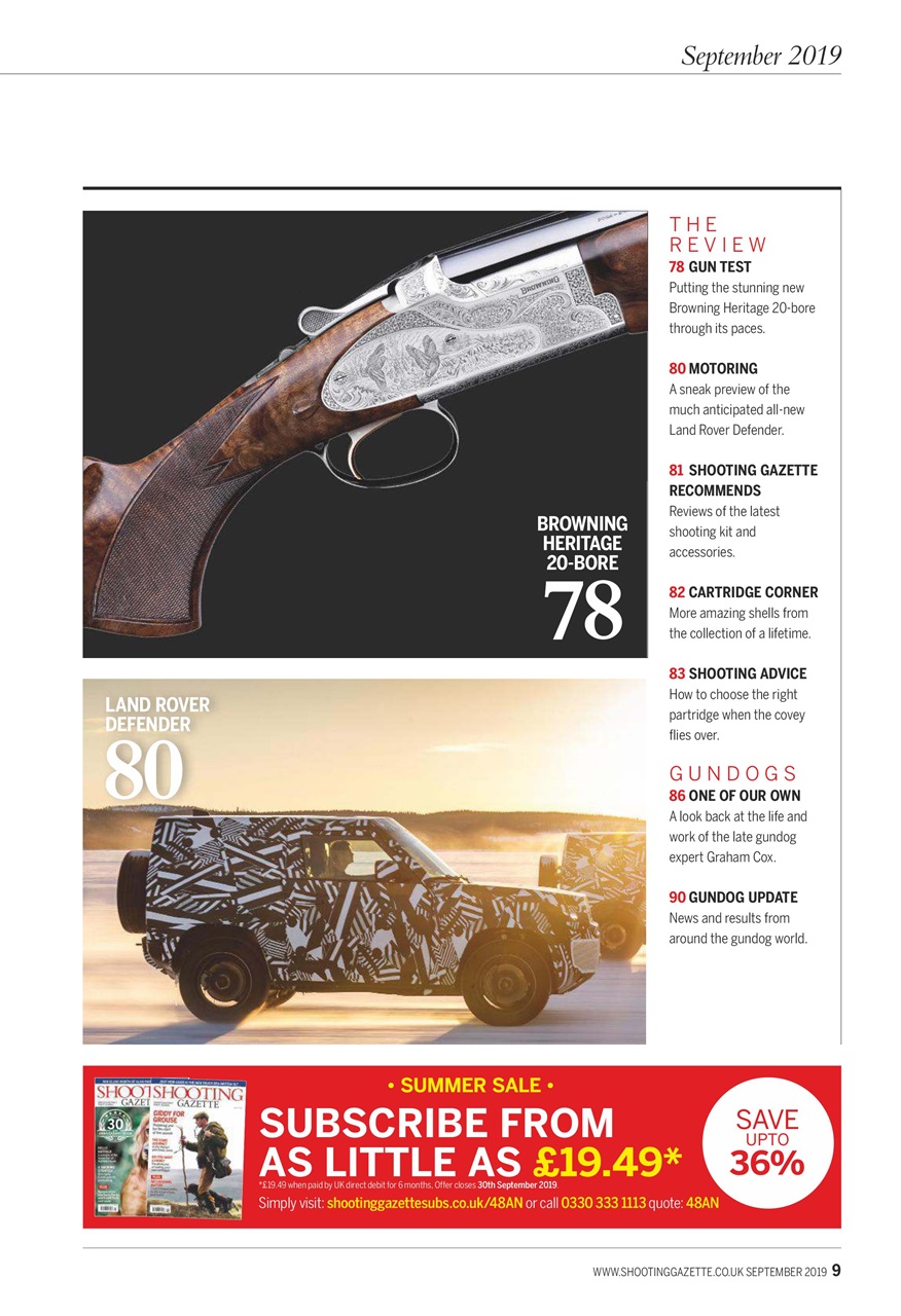 Shooting Gazette Preview Pages