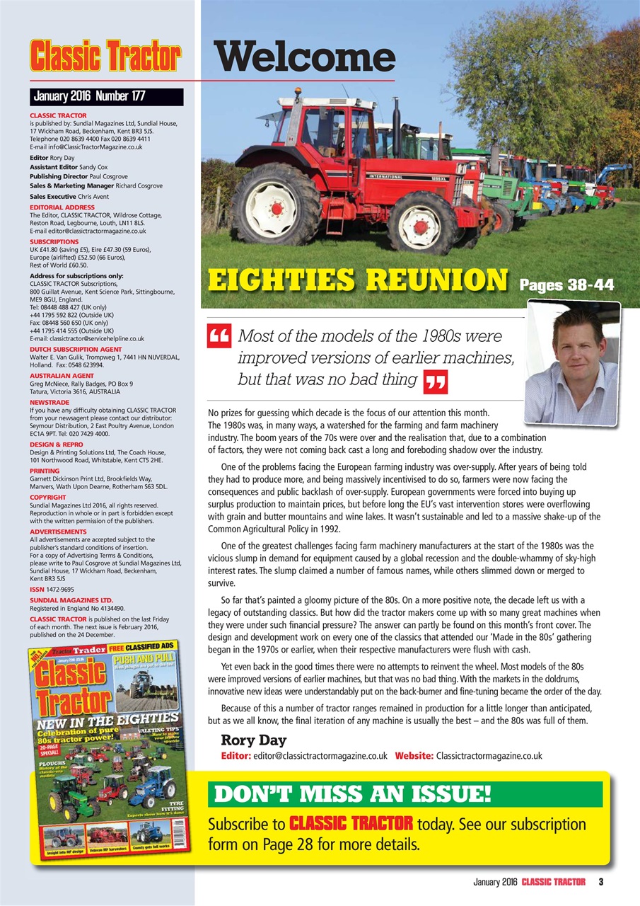 Classic Tractor Preview Pages