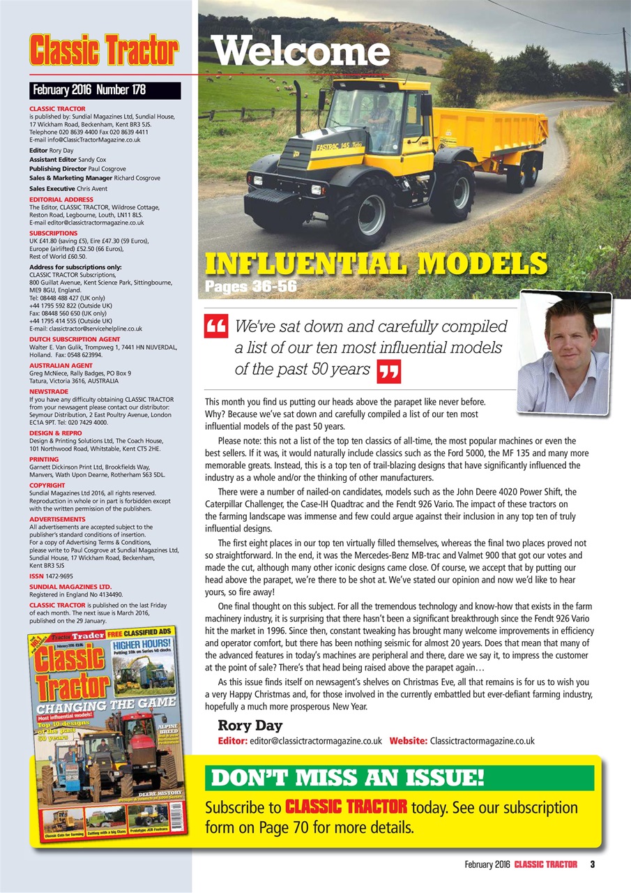 Classic Tractor Preview Pages