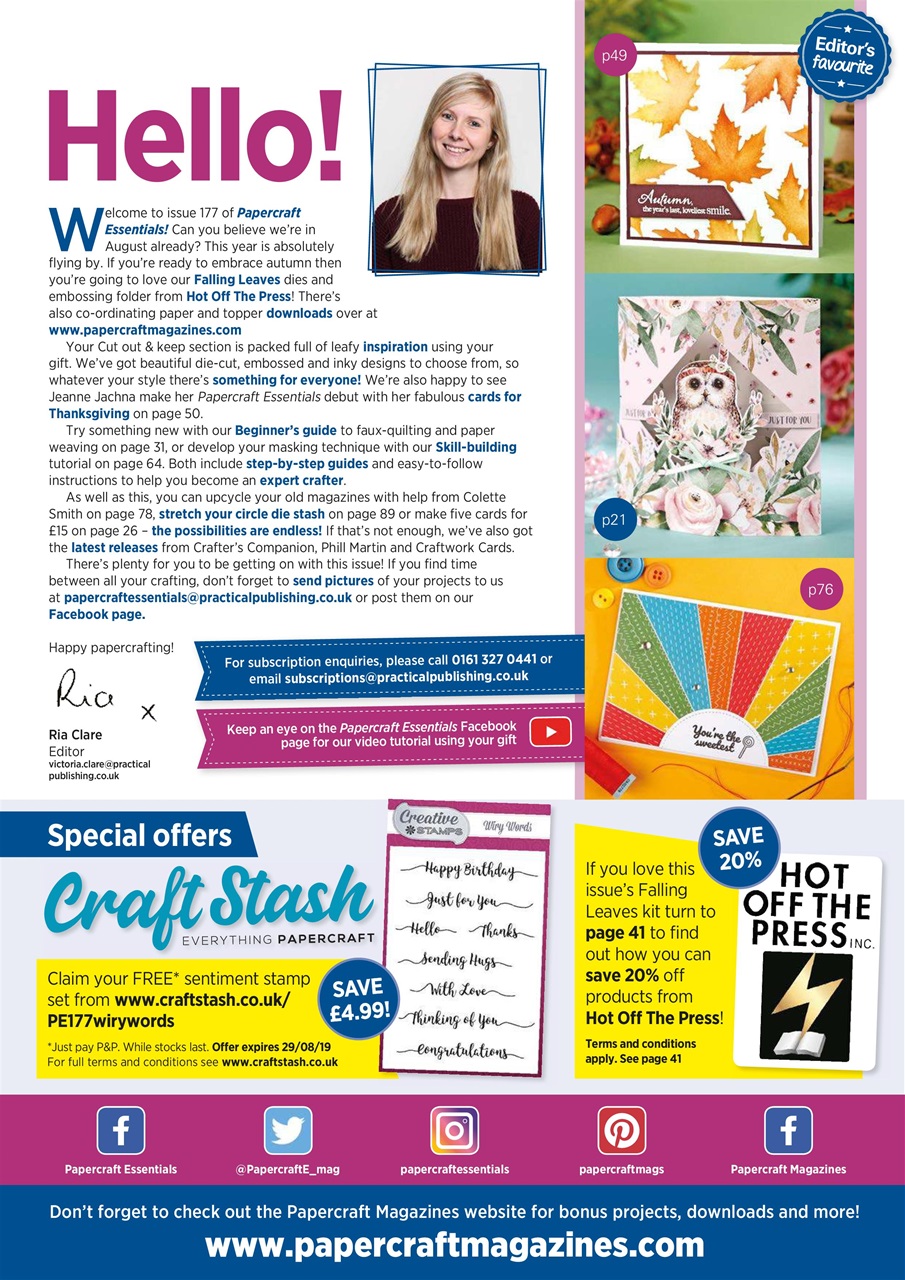 Papercraft Essentials Preview Pages