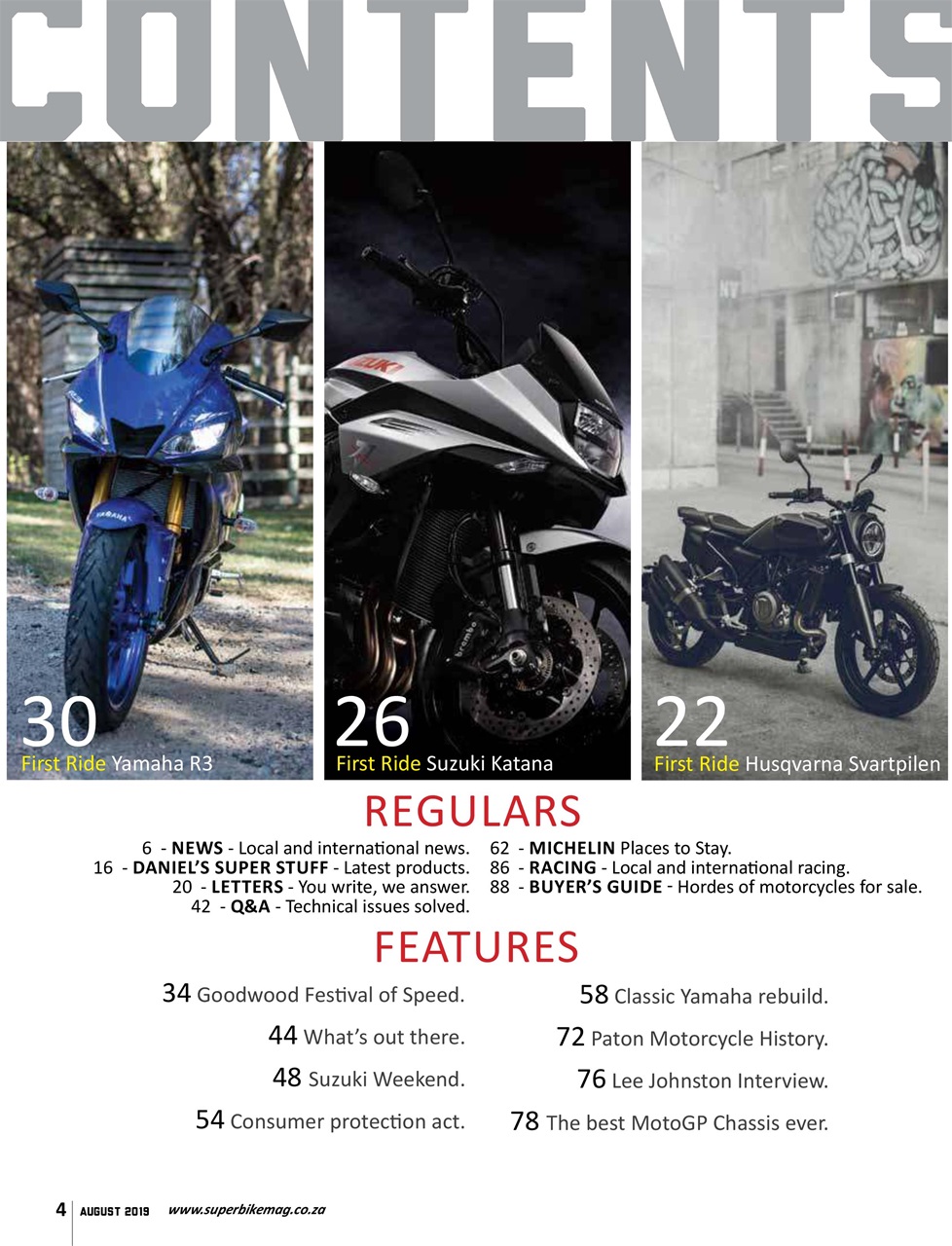 SuperBike South Africa Preview Pages