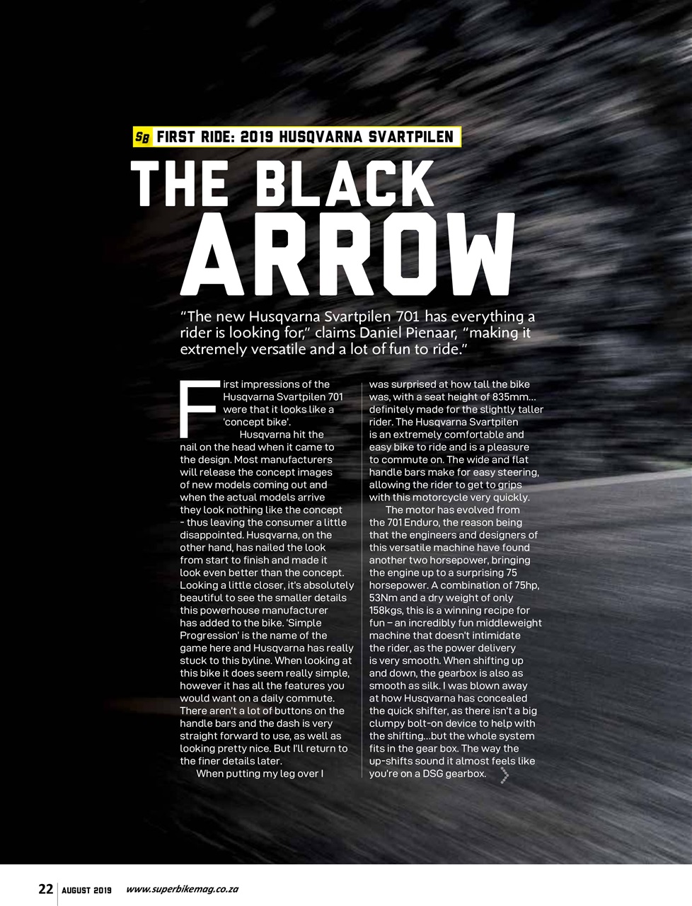 SuperBike South Africa Preview Pages