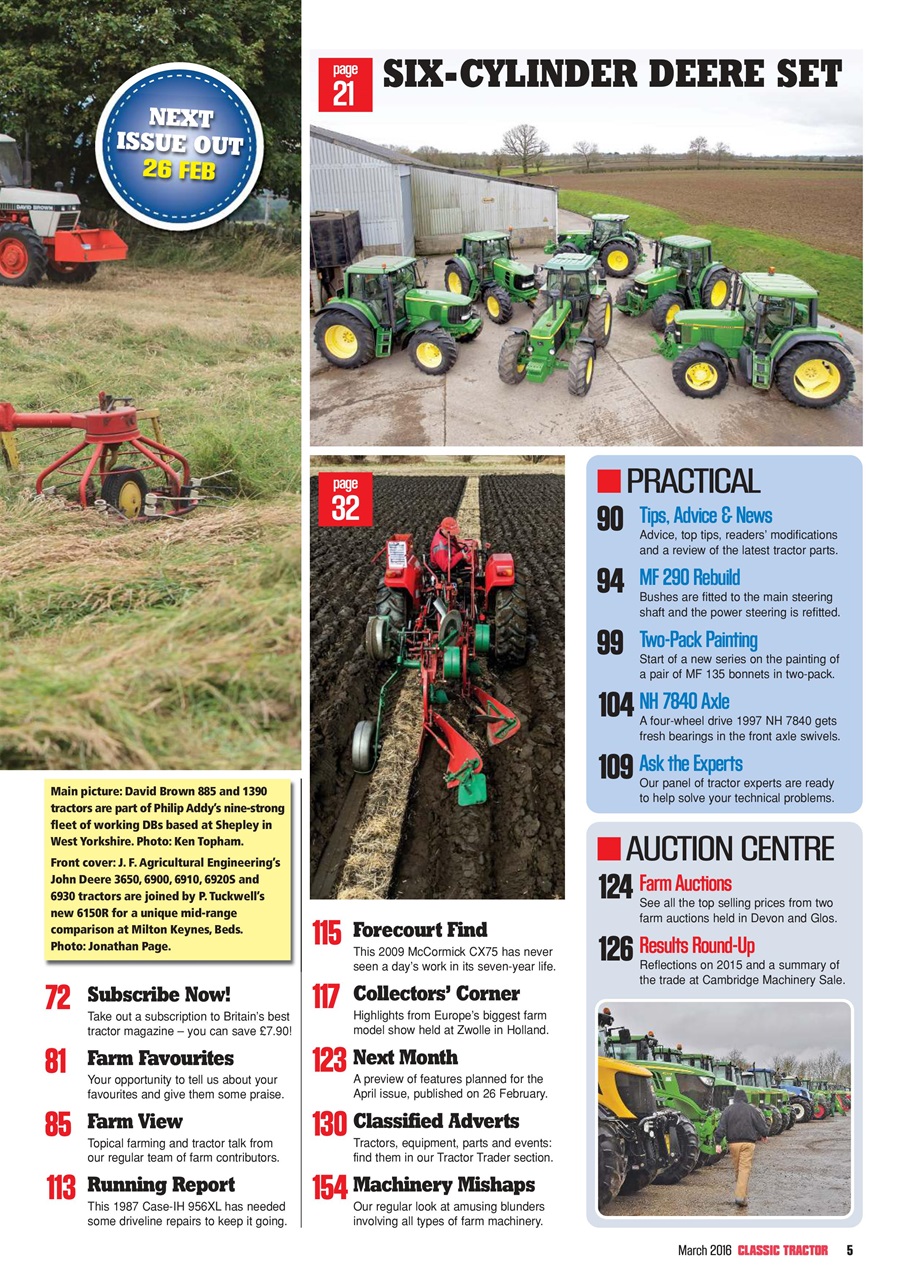 Classic Tractor Preview Pages