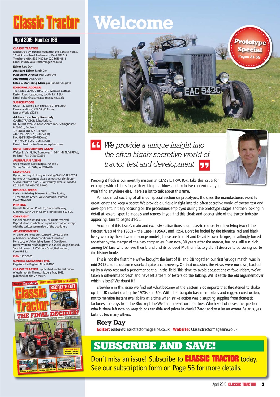 Classic Tractor Preview Pages