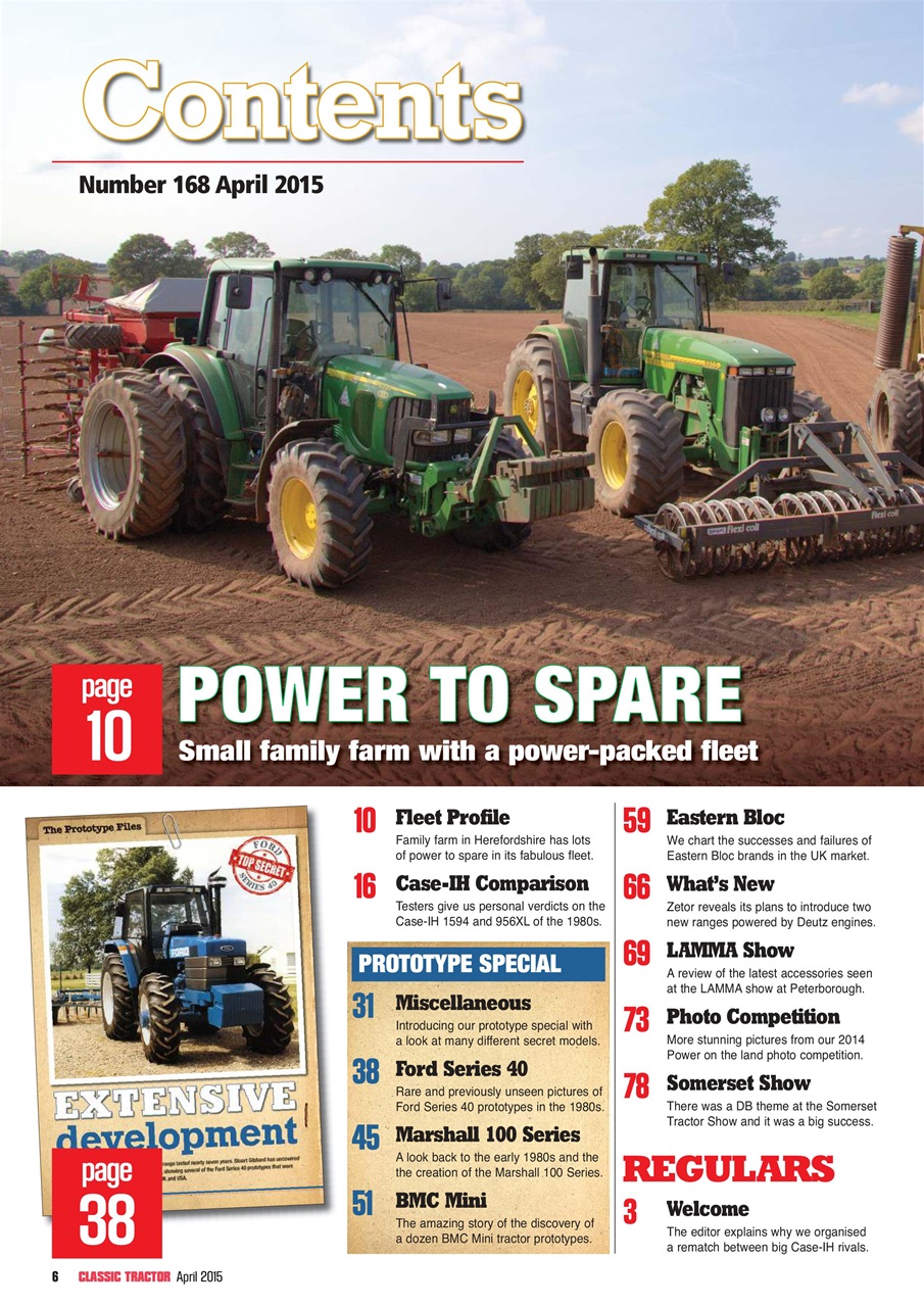 Classic Tractor Preview Pages