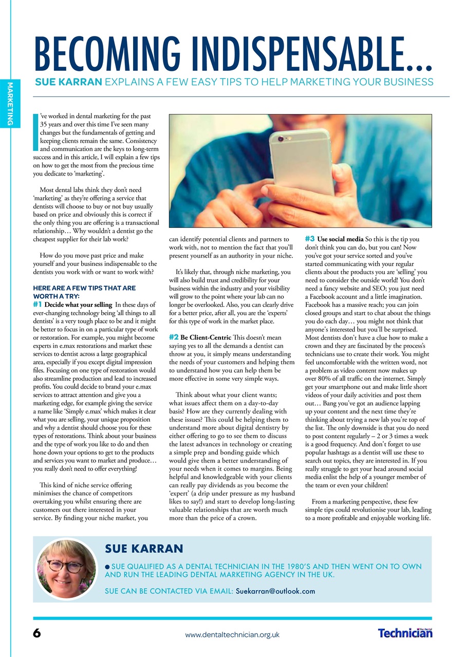 The Dental Technician Magazine Preview Pages