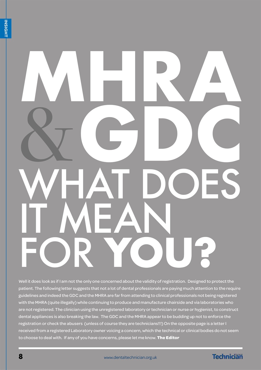 The Dental Technician Magazine Preview Pages