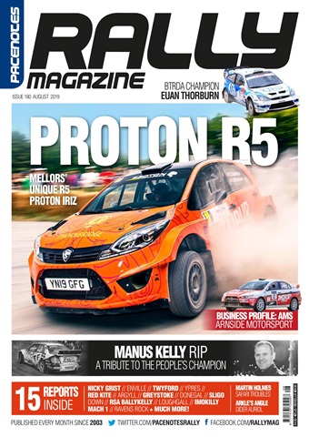 Pacenotes Rally magazine issue Issue 180 - August 2019