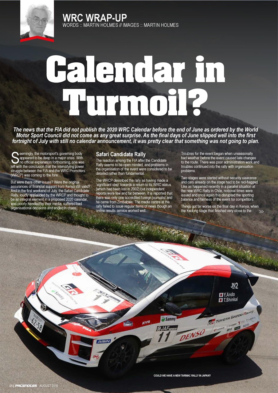 Pacenotes Rally magazine Preview Pages