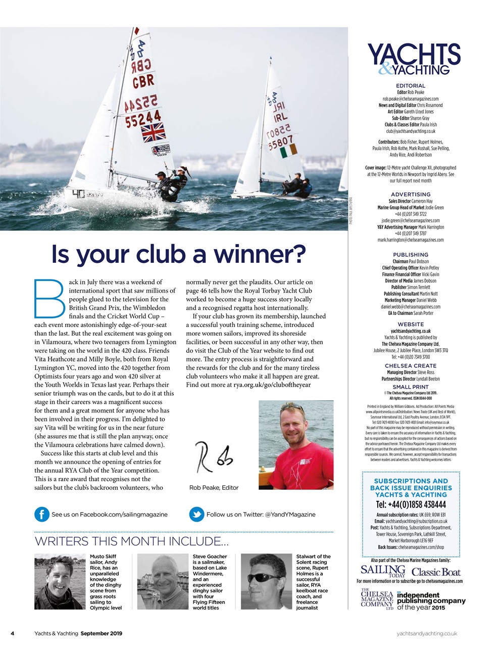Yachts & Yachting Preview Pages