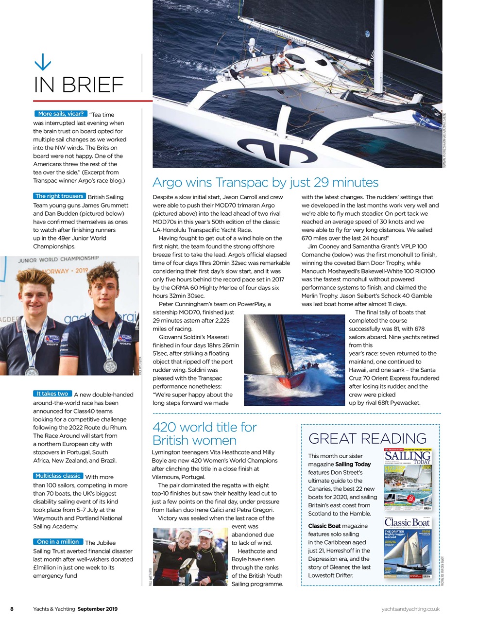 Yachts & Yachting Preview Pages