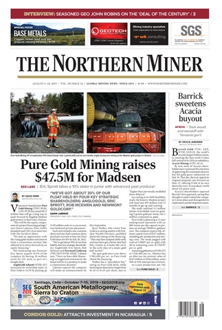 The Northern Miner issue Vol. 105 No. 16