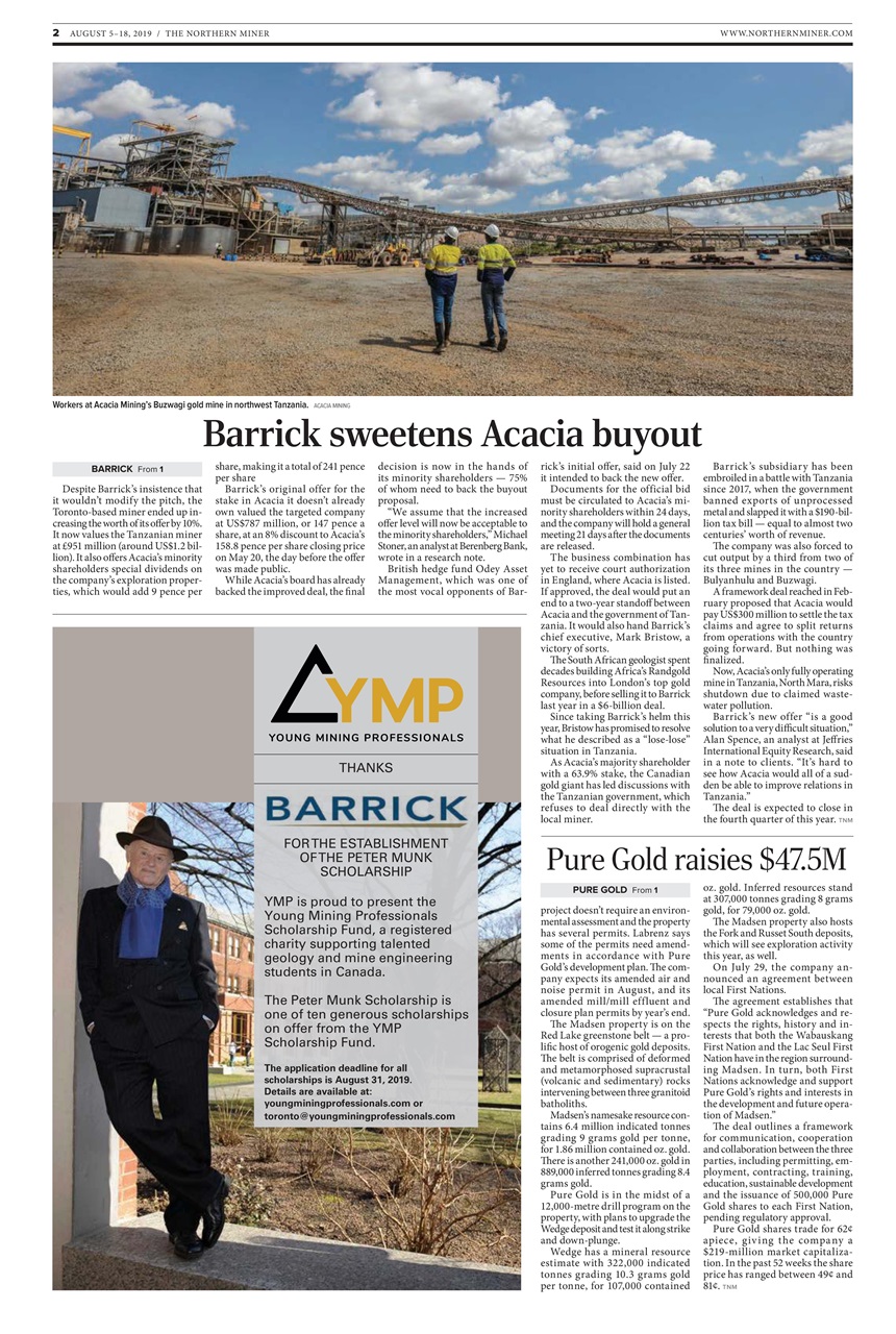 The Northern Miner Preview Pages