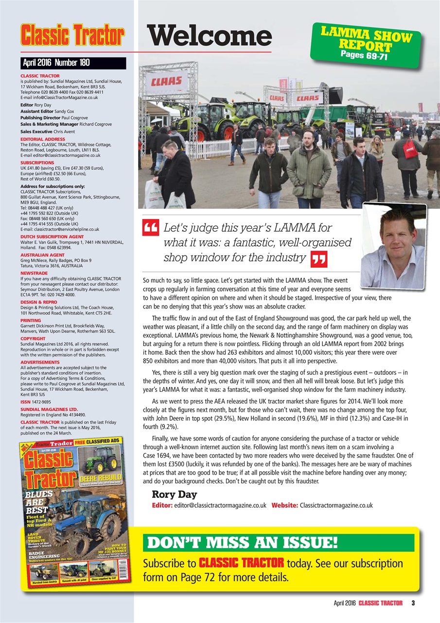 Classic Tractor Preview Pages