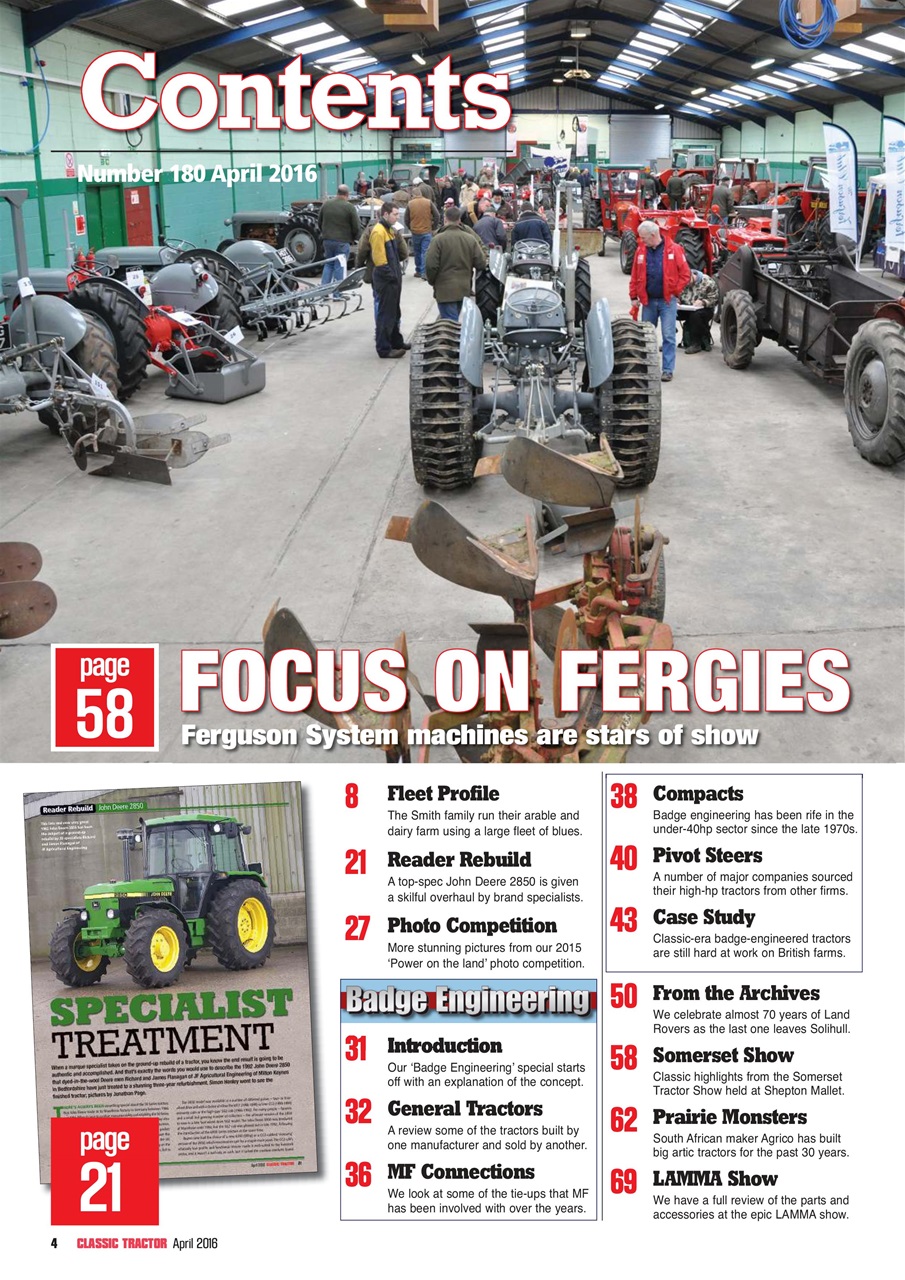 Classic Tractor Preview Pages