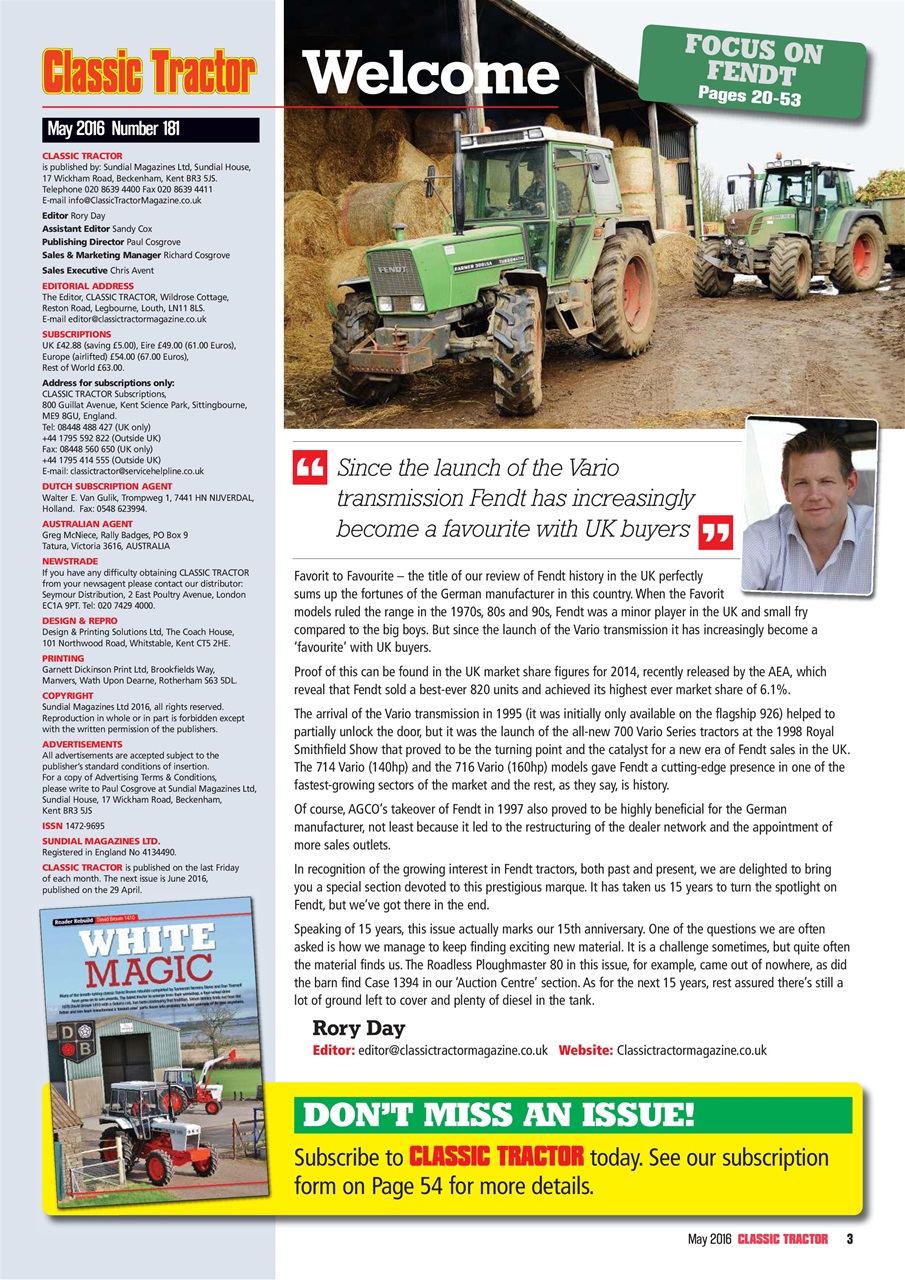 Classic Tractor Preview Pages
