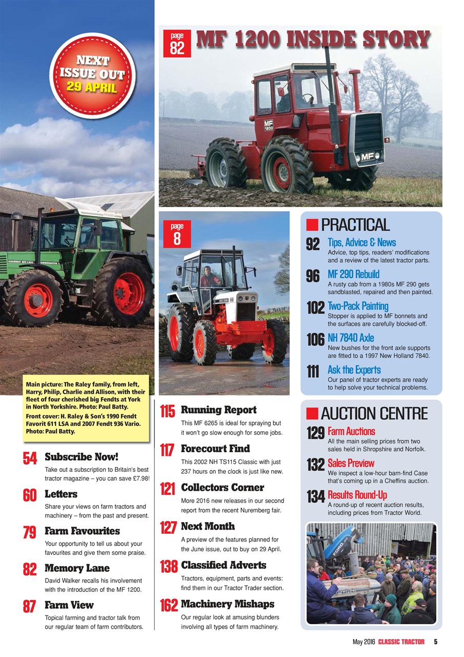 Classic Tractor Preview Pages