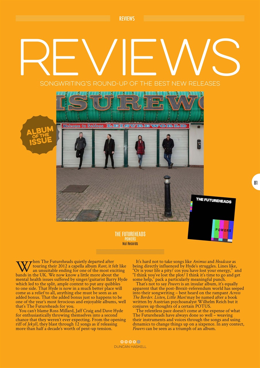 Songwriting Magazine Preview Pages