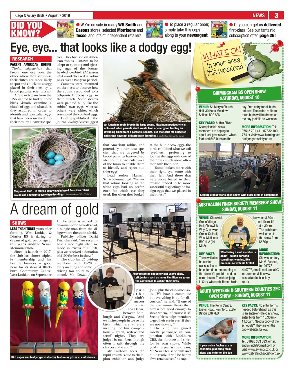 Cage & Aviary Birds Preview Pages