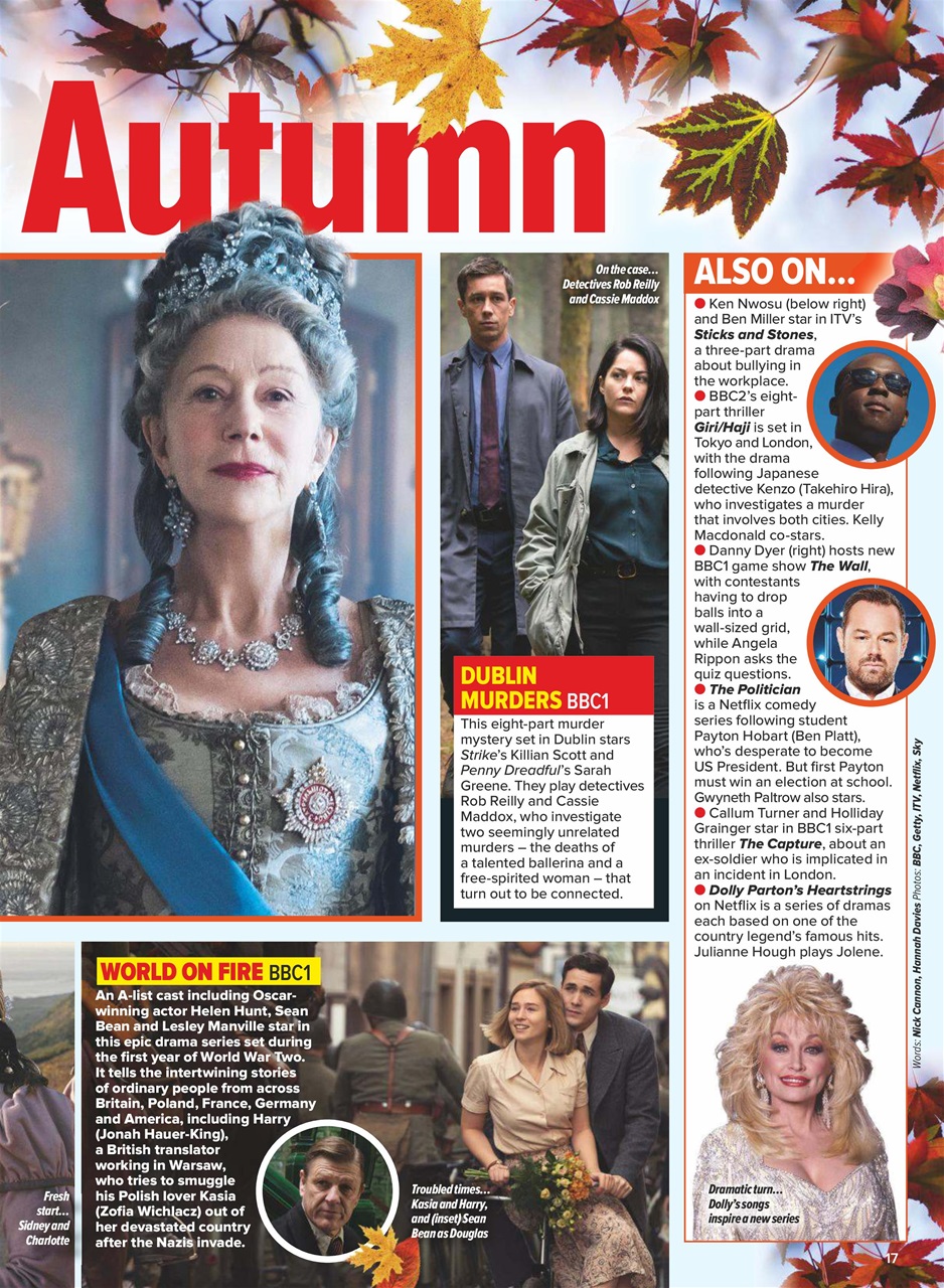 What's on TV Preview Pages