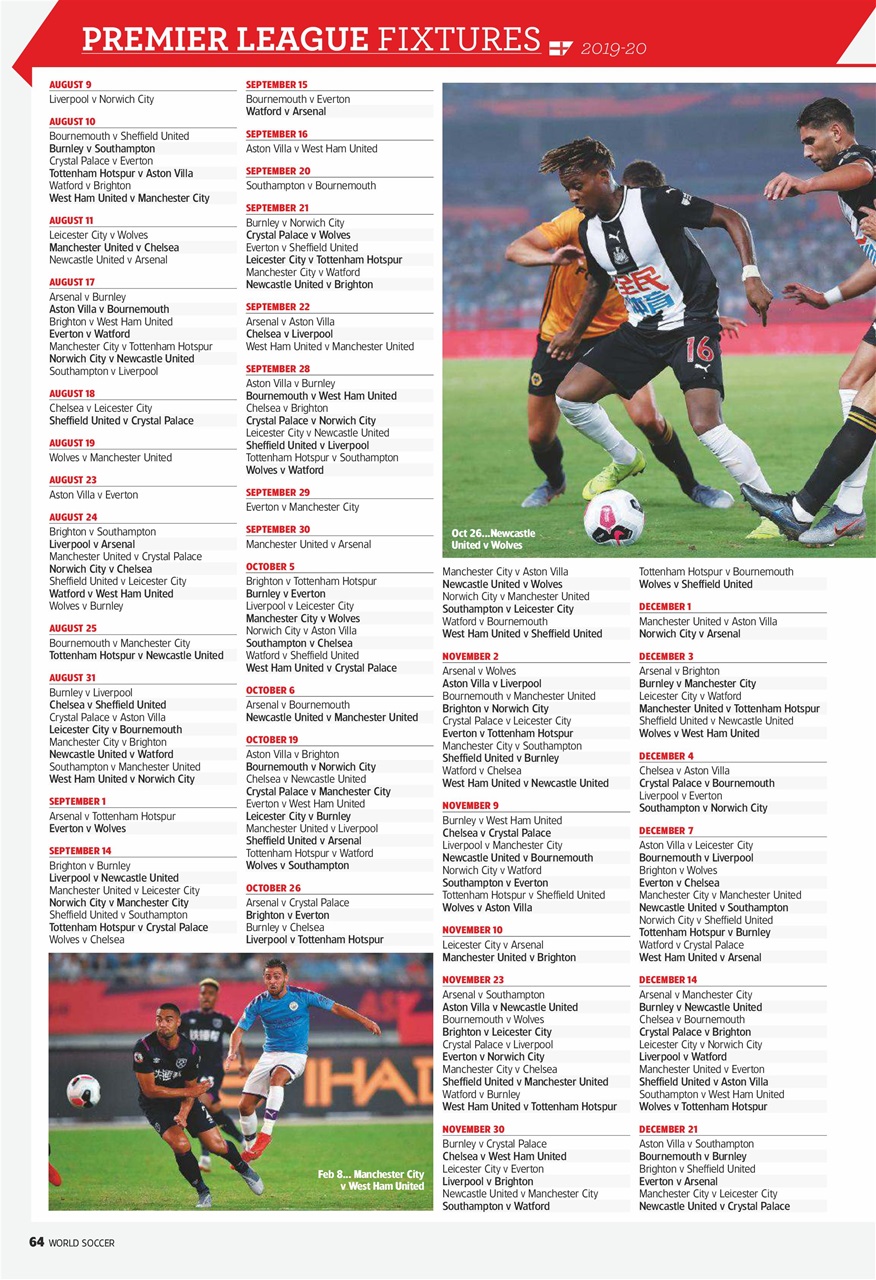 World Soccer Preview Pages