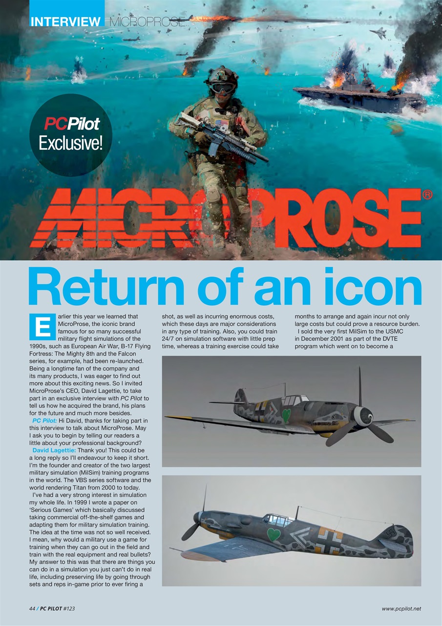 PC Pilot Preview Pages