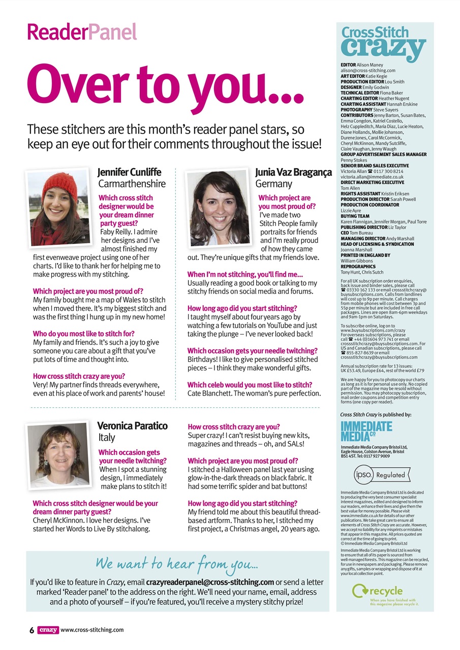 Cross Stitch Crazy Preview Pages