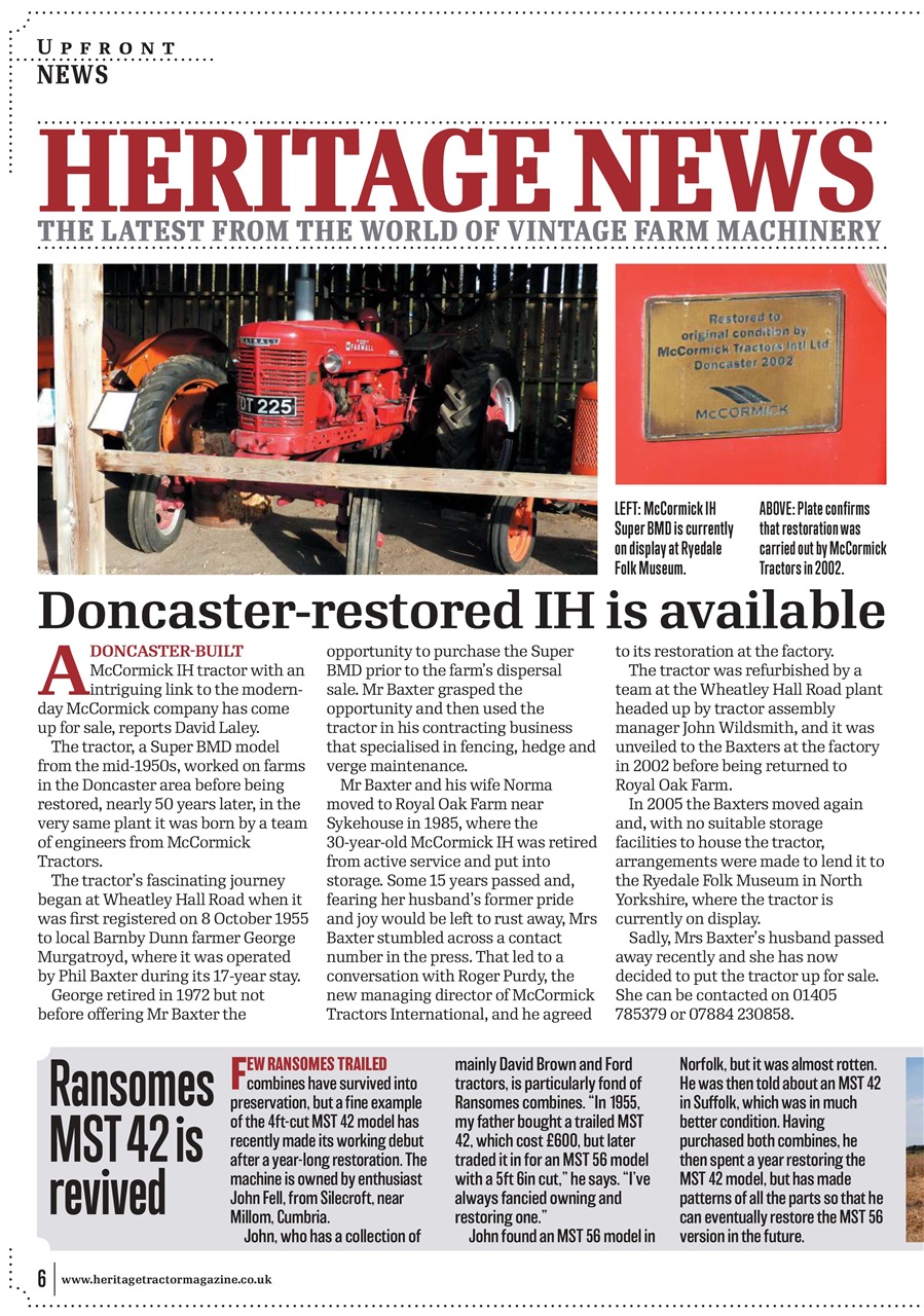 Classic Tractor Preview Pages