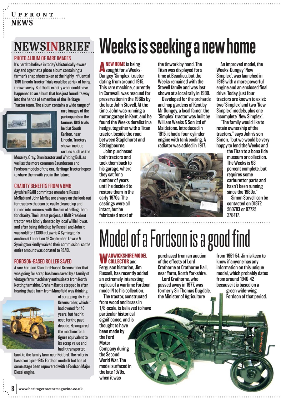 Classic Tractor Preview Pages