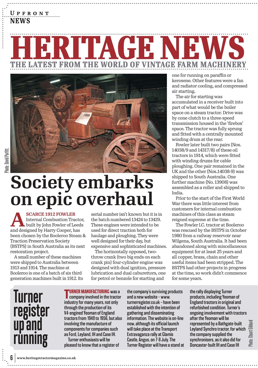 Classic Tractor Preview Pages
