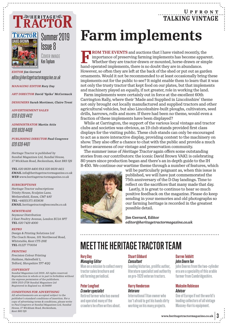 Classic Tractor Preview Pages