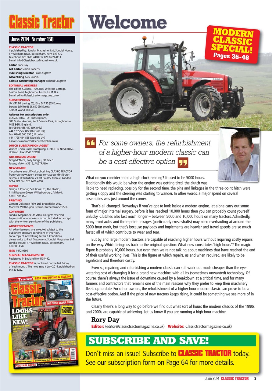 Classic Tractor Preview Pages