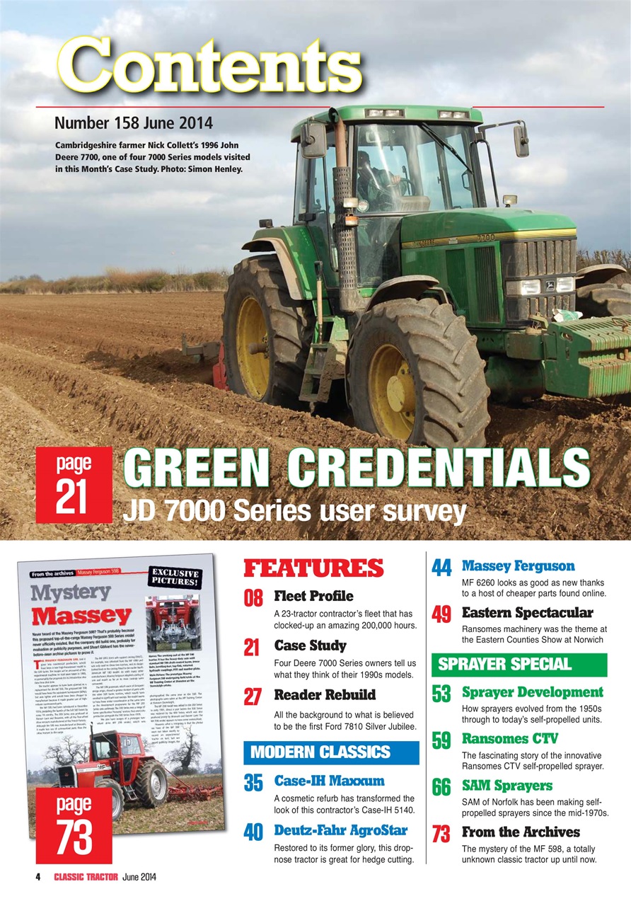 Classic Tractor Preview Pages