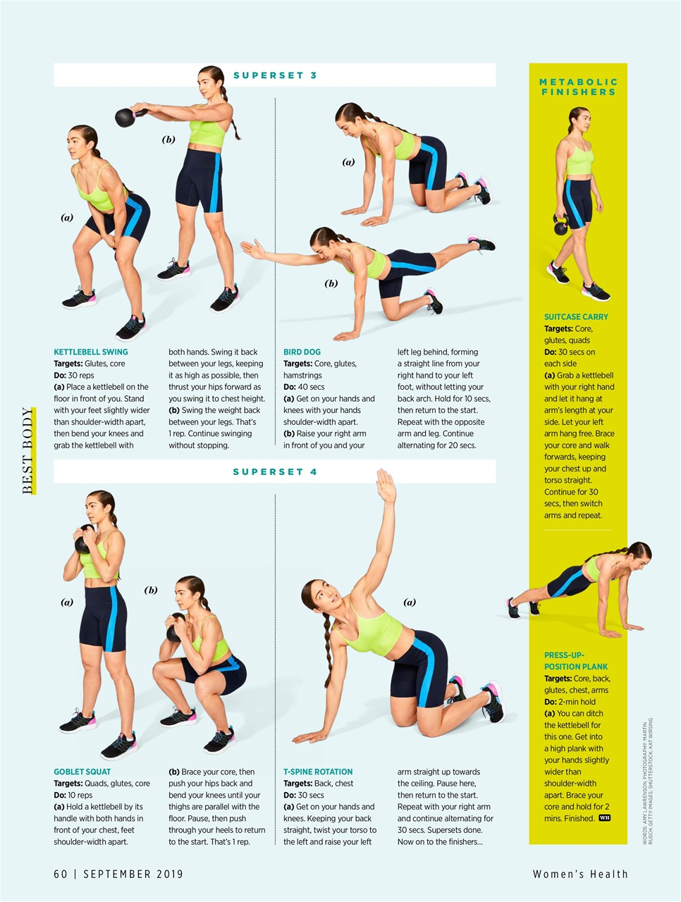 Women's Health Preview Pages